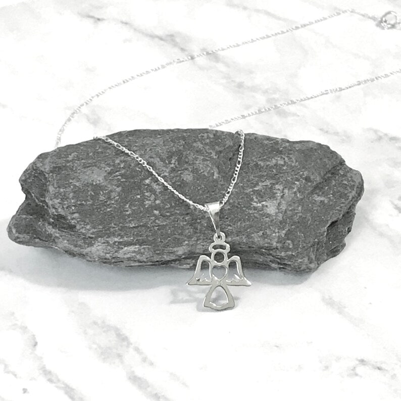 Sterling Silver Angel Necklace