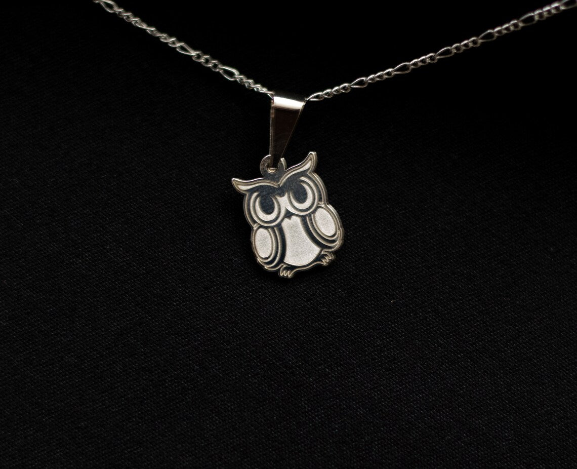 Silver Owl Gift Delicate Necklace with Owl Charm Pendant