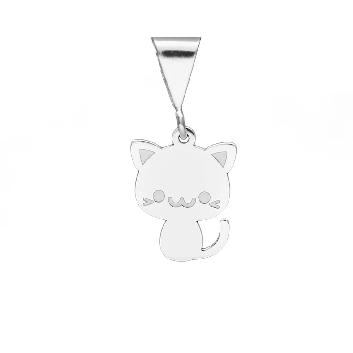 Silver Cat Necklace, Kitten Necklace, Cat Silver Pendant, S925 Cat Charm, Pet Gift