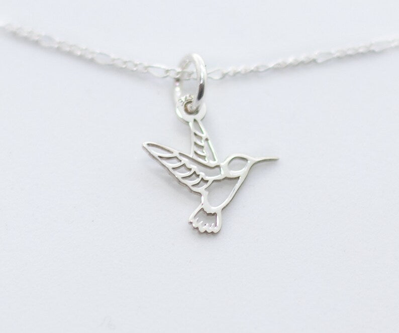 Sterling Silver Hummingbird Necklace