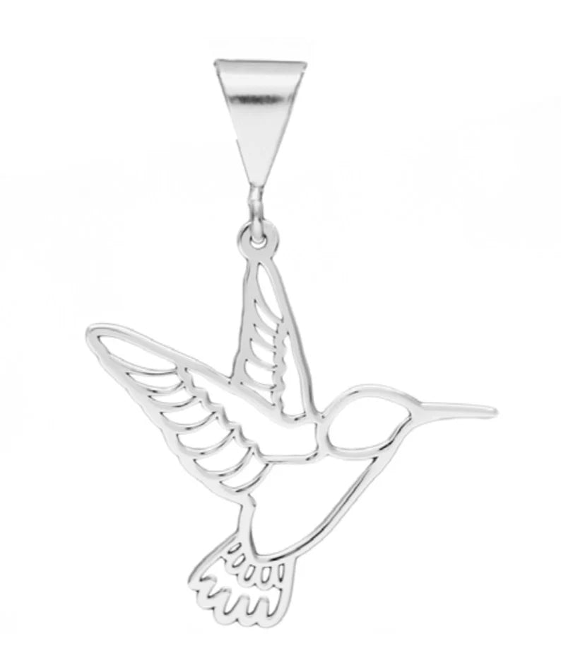 Sterling Silver Hummingbird Necklace