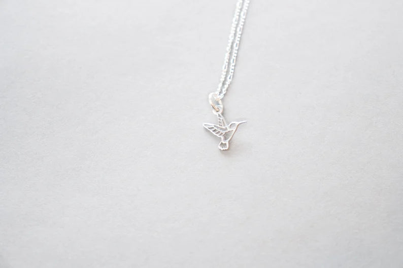 Sterling Silver Hummingbird Necklace