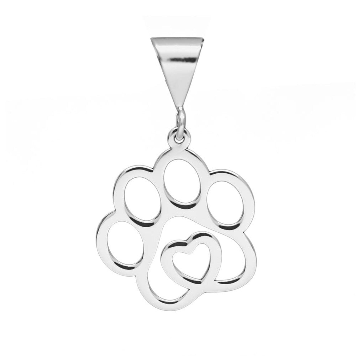 Sterling Silver Paw Necklace